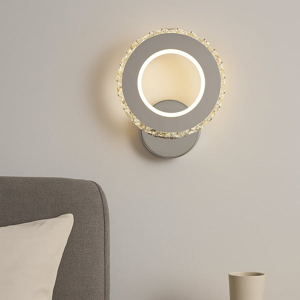 Aplică LED Bonaventa, 24W, 23×20 cm, cu Cristale