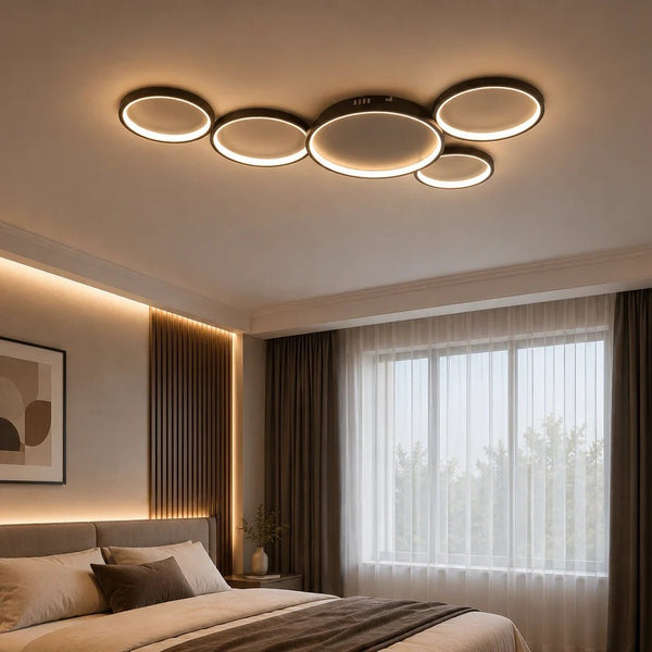 Lustră LED cu Telecomandă Adelaida, 94×54 cm, 154W, Lumină Caldă/Neutră/Rece
