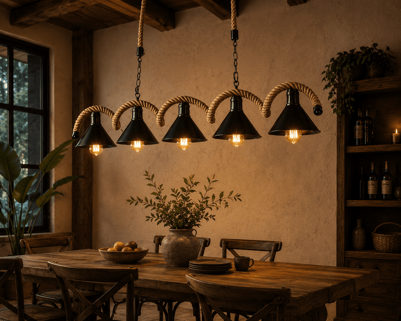Pendul LED Savina 60W, 132×20 cm, Design Modern