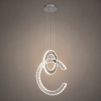 Pendul LED Rosamund II, cu Cristale - AdeHouse — Finisaje și Iluminat Premium.