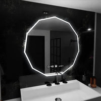 Oglindă LED Baie cu Dezaburire Urania, Ceas - AdeHouse — Finisaje și Iluminat Premium.