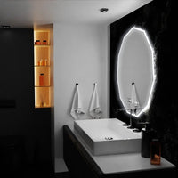 Oglindă LED Baie cu Dezaburire Urania, Ceas - AdeHouse — Finisaje și Iluminat Premium.