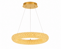 Candelabru Cristal Rosinta 88W, Ø50 cm, Auriu - AdeHouse — Finisaje și Iluminat Premium.