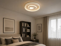PLAFONIERA LED ROTUNDĂ ALBĂ  – 114W, 3000-6500K, CU TELECOMANDĂ