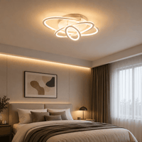 Lustră LED cu Telecomandă Evangelina, 138W, Lumină Caldă/Neutră/Rece - AdeHouse — Finisaje și Iluminat Premium.