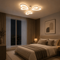 Lustră LED cu Telecomandă Ottavia, 48W, Ø40 cm, Alb - AdeHouse — Finisaje și Iluminat Premium.