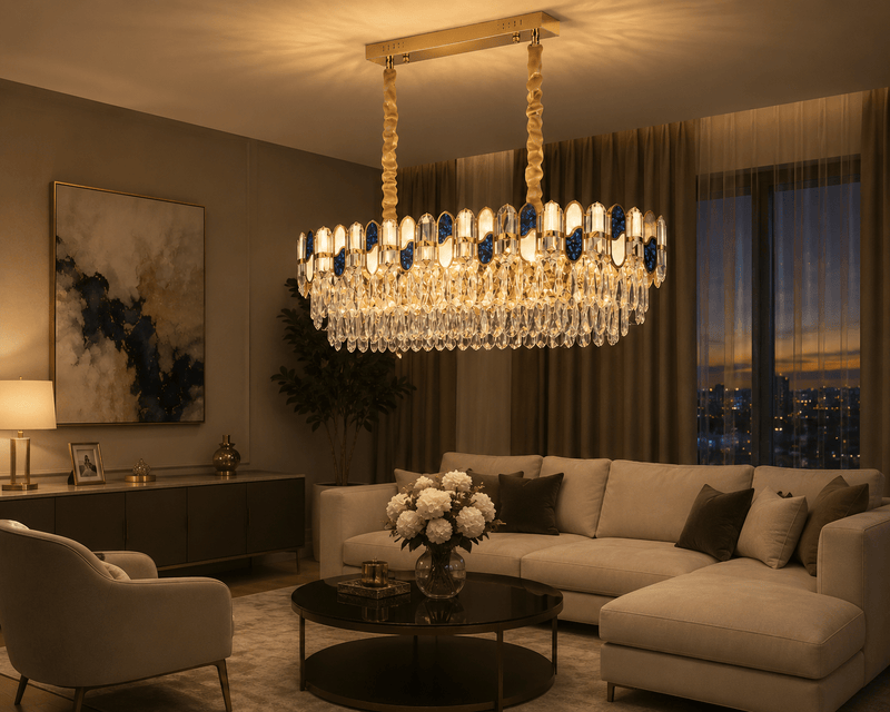 Candelabru Cristal Vitalia, Ø80 cm, 60W