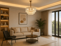 Candelabru Peronella, Ø50 cm, Auriu - AdeHouse — Finisaje și Iluminat Premium.