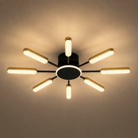 Lustră LED cu Telecomandă Maribel, Ø76 cm, Lumină Caldă/Neutră/Rece, Negru - AdeHouse — Finisaje și Iluminat Premium.