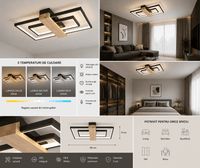 Lustră LED Rosinda, Negru - AdeHouse — Finisaje și Iluminat Premium.