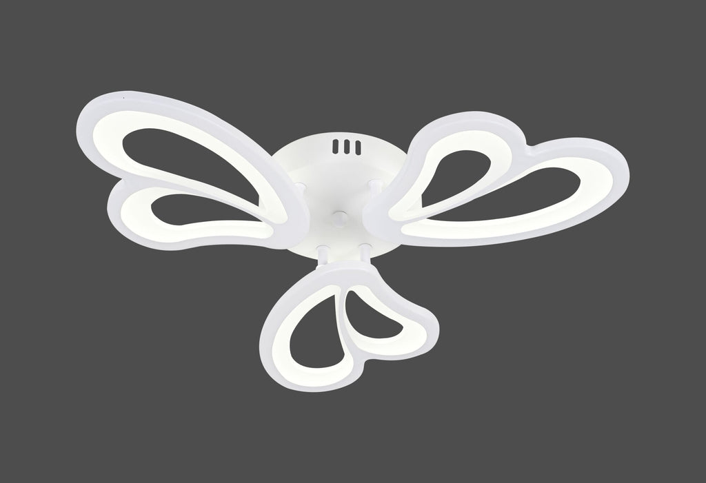 Lustră LED cu Telecomandă Ottavia, 48W, Ø40 cm, Alb - AdeHouse — Finisaje și Iluminat Premium.