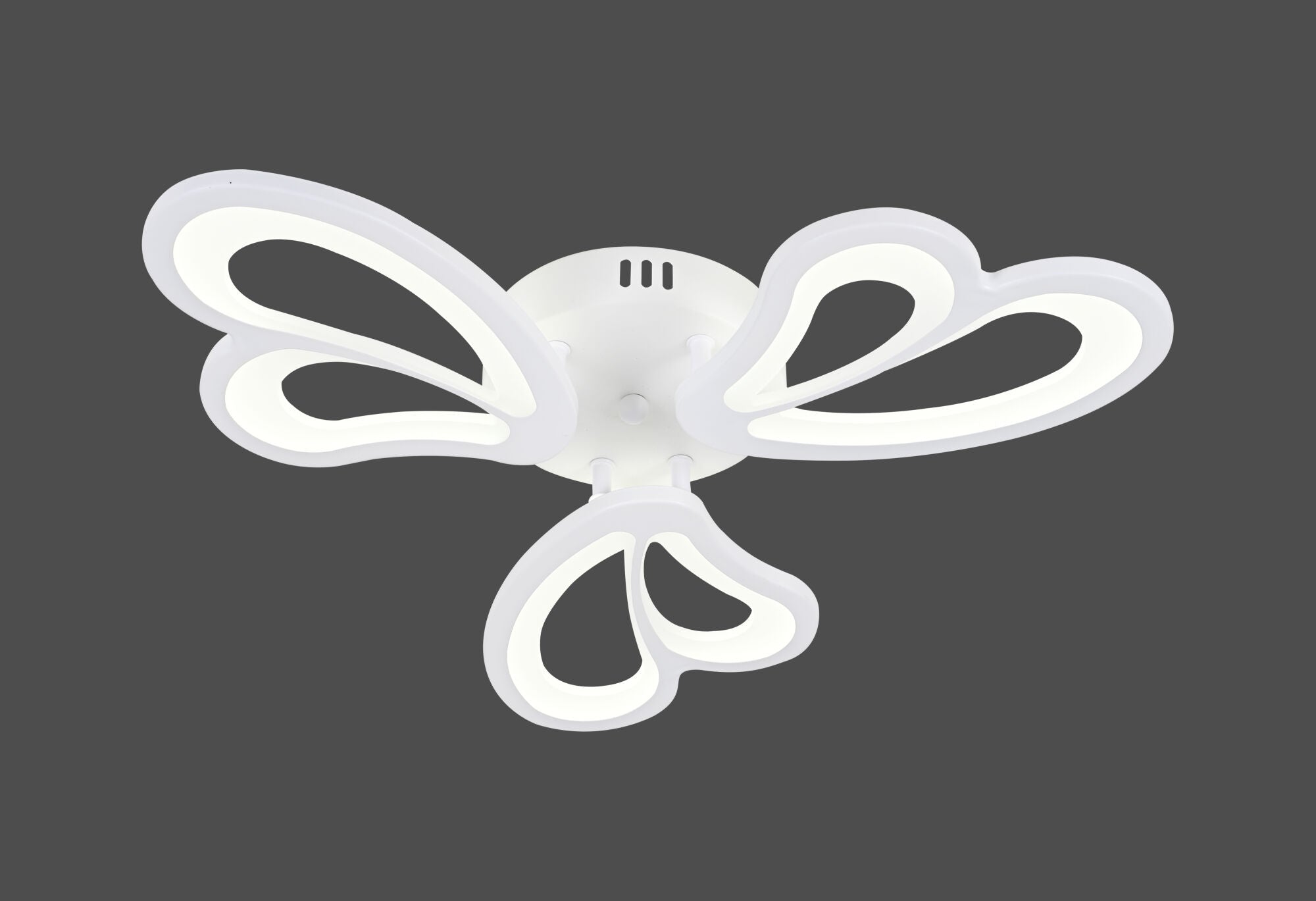 Lustră LED cu Telecomandă Ottavia, 48W, Ø40 cm, Alb - AdeHouse — Finisaje și Iluminat Premium.