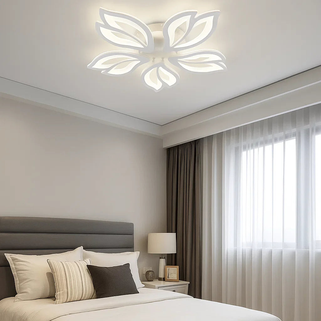 Lustră LED cu Telecomandă Melusine 90W, Ø62 cm, Lumină Caldă/Neutră/Rece