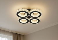 Lustră LED cu Telecomandă Isabeau 96W, Ø43 cm, Lumină Caldă/Neutră/Rece, Alb/Crom - AdeHouse — Finisaje și Iluminat Premium.