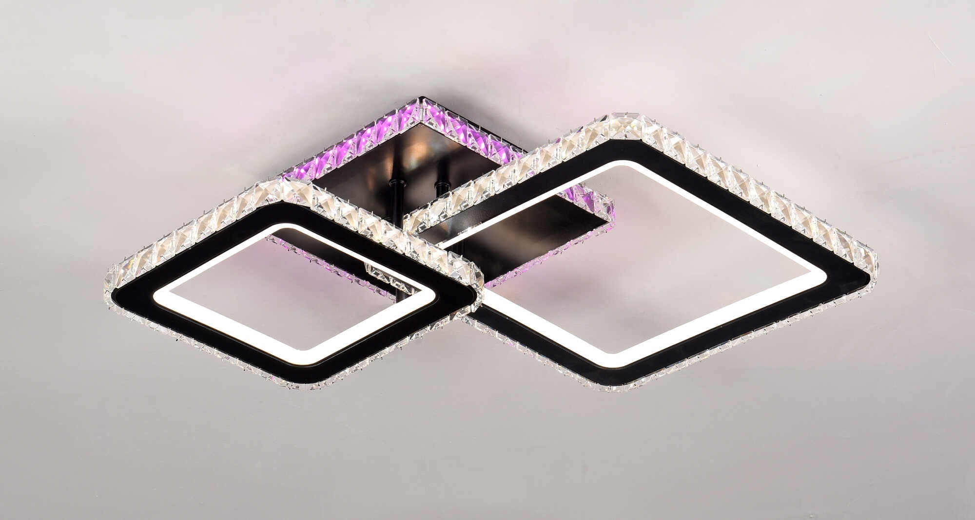 Lustră LED cu Telecomandă Ginevra 72W, Lumină Caldă/Neutră/Rece, Dimabilă