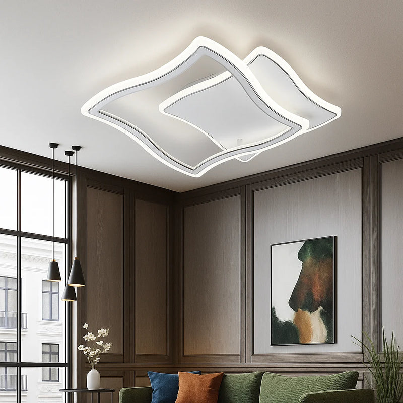 Lustra LED NovaSquare 60W cu Telecomandă – 47 x 47 cm