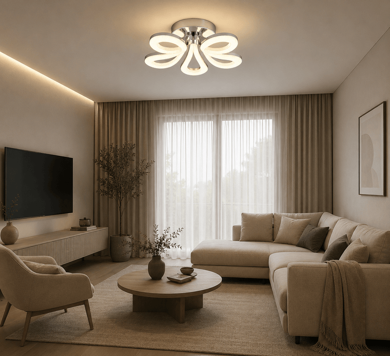 Lustră LED cu Telecomandă Lodovica, 50×50 cm, 100W