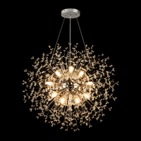 Pendul LED cu Telecomandă Ramona, 13W, Ø55 cm, cu Cristale - AdeHouse — Finisaje și Iluminat Premium.