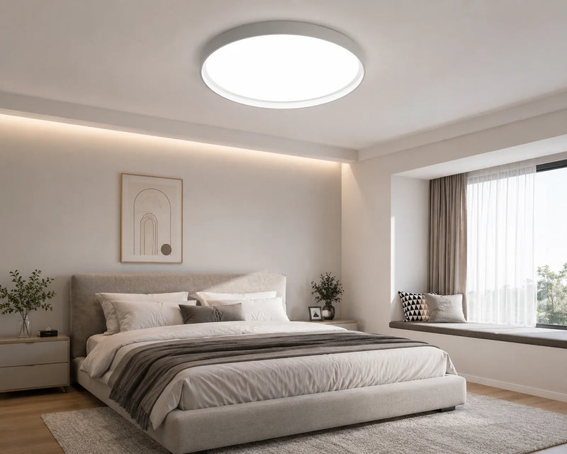 PLAFONIERA LED ROTUNDA ALBĂ 30W, Ø300 MM, LUMINĂ REGLABILĂ 3000K / 4500K / 6500K