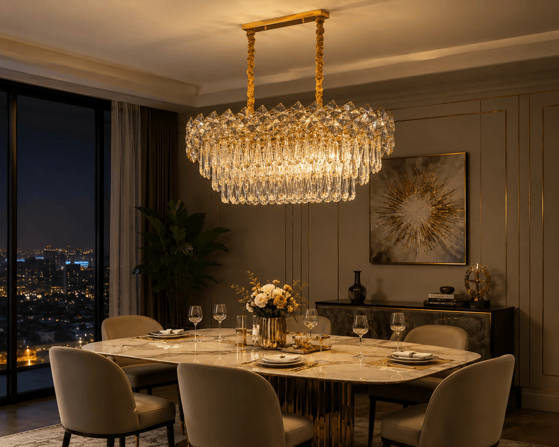 Candelabru Cristal Orabela 60W, 80×30 cm, Design Modern