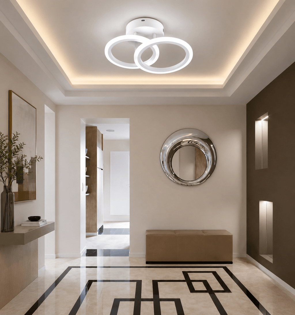 Lustră LED cu Telecomandă Prudenzia, 36W, Lumină Caldă/Neutră/Rece - AdeHouse — Finisaje și Iluminat Premium.
