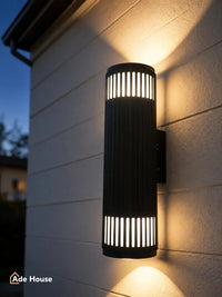 Aplică exterior Aurora Black – lumină Up & Down - AdeHouse — Iluminat Modern la Preț Bun