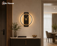 Aplica LED cu Ceas Timeless Black 24W - AdeHouse — Iluminat Modern la Preț Bun