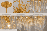 Candelabru Cristal Yalira 60W, Ø60 cm - AdeHouse — Finisaje și Iluminat Premium.