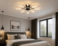 Lustră LED cu Telecomandă Maribel, Ø76 cm, Lumină Caldă/Neutră/Rece, Negru - AdeHouse — Finisaje și Iluminat Premium.