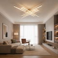 Lustră LED cu Telecomandă Arabella 224W, Lumină Caldă/Neutră/Rece, Negru/Auriu