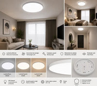 PLAFONIERA LED ROTUNDA, Ø260 MM, 24W, 6500K