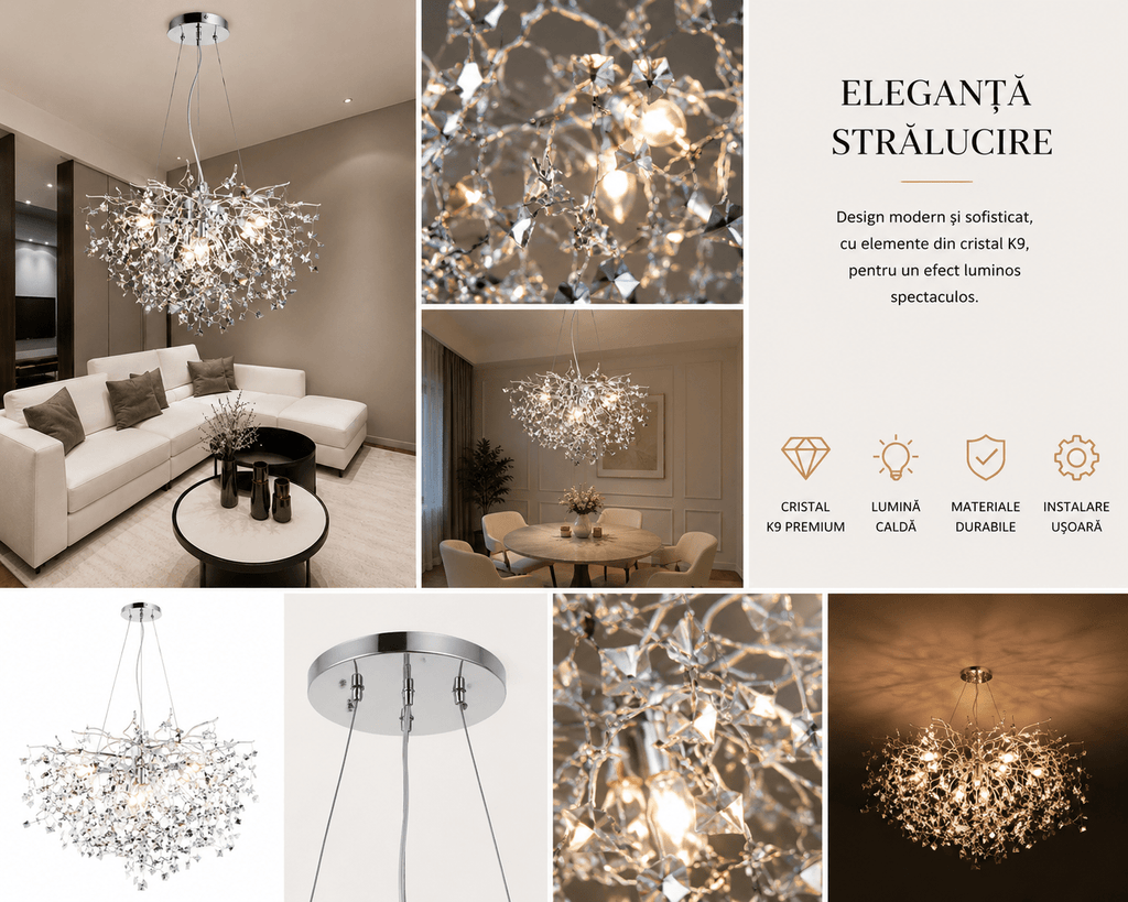 Candelabru Prospera, 40W - AdeHouse — Finisaje și Iluminat Premium.