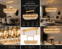 Candelabru Cristal Odalys 60W, Ø80 cm - AdeHouse — Finisaje și Iluminat Premium.