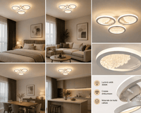 Lustră LED cu Telecomandă Honoria, 2W, Lumină Caldă/Neutră/Rece, Alb - AdeHouse — Finisaje și Iluminat Premium.