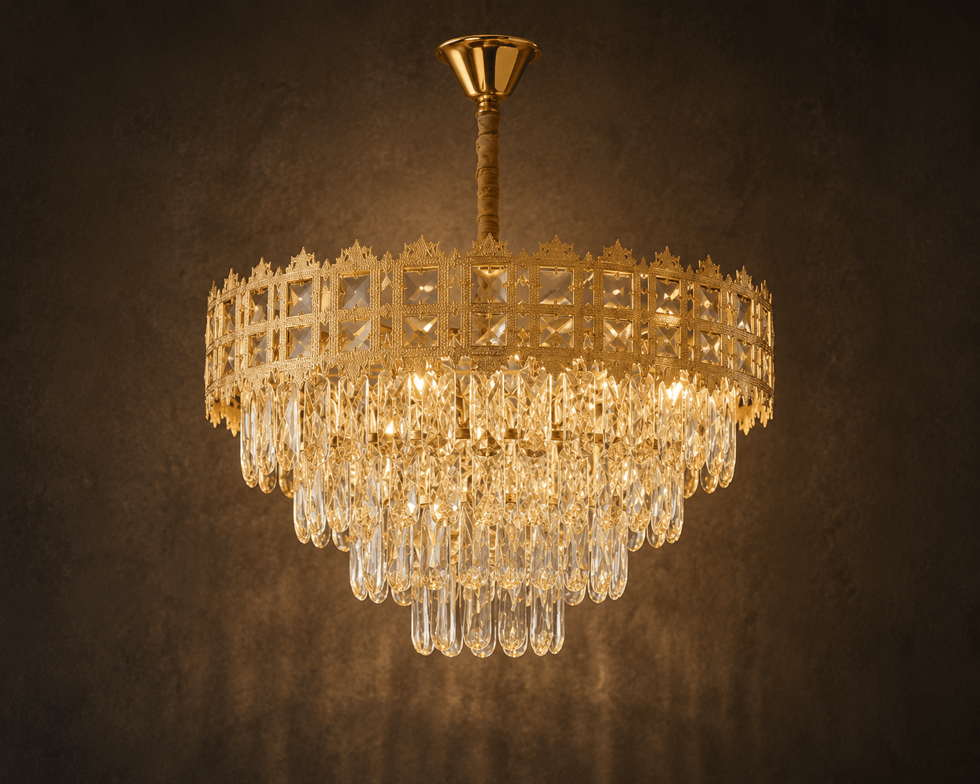 Candelabru Nazarena, 60W, Auriu - AdeHouse — Finisaje și Iluminat Premium.