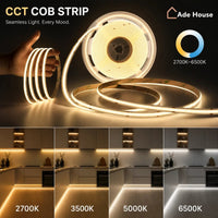 Bandă LED COB CCT Profesională 24V, 10 m, 3 Tipuri de Lumină - AdeHouse — Iluminat Modern la Preț Bun