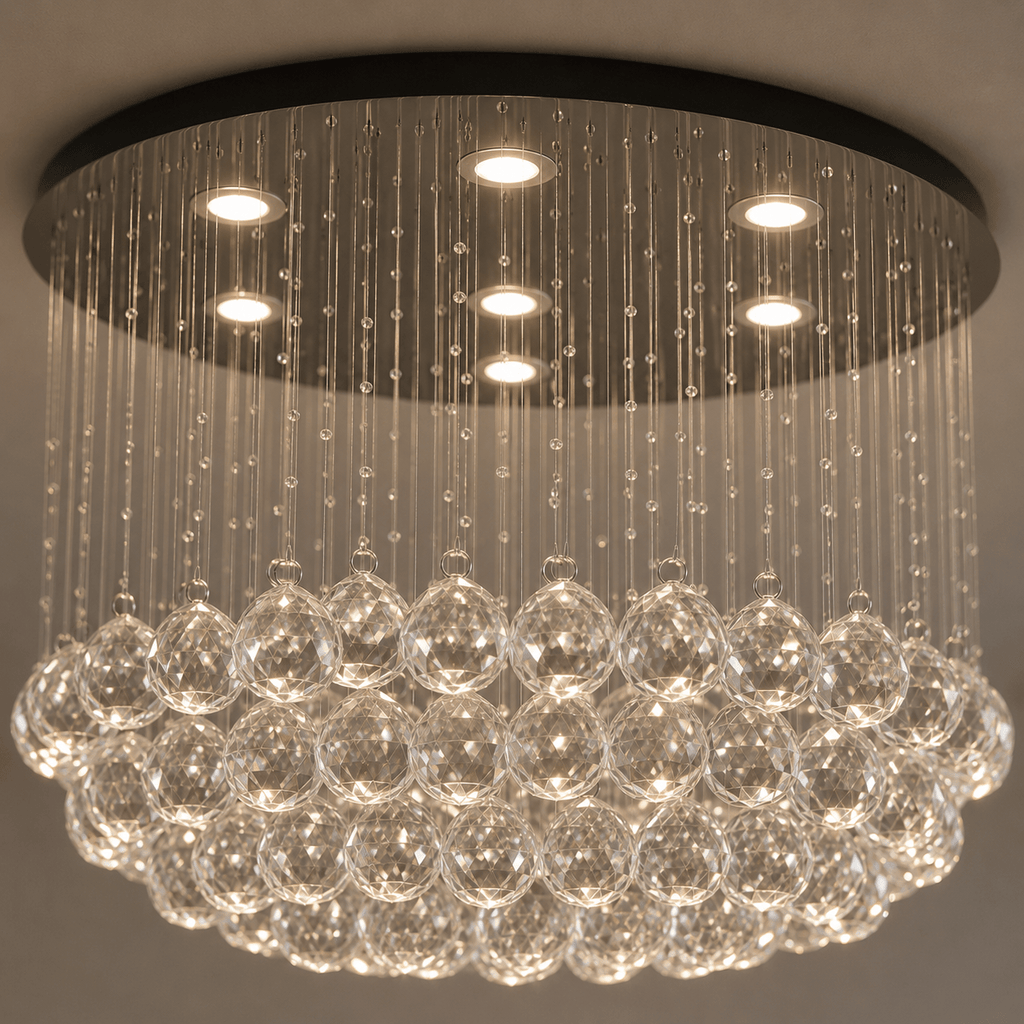 Candelabru Cristal Fiammetta, 45W - AdeHouse — Finisaje și Iluminat Premium.