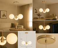 Pendul LED cu Telecomandă Calpurnia, 20W, Lumină Caldă/Neutră/Rece, Alb - AdeHouse — Finisaje și Iluminat Premium.