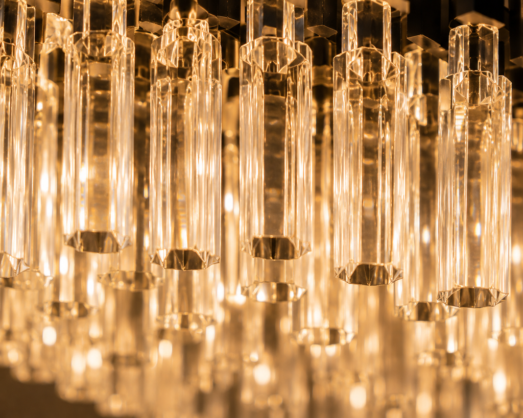 Candelabru Cristal Doriane, Negru