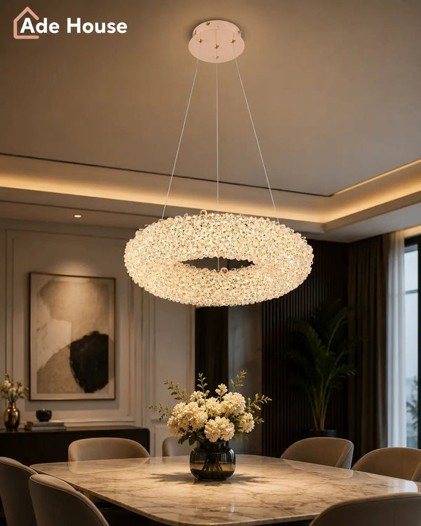 Candelabru Ade House Sparkle 50cm cu telecomanda, 65W