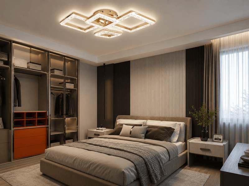 Lustră LED cu Telecomandă Oriana, 120W, Ø14 cm, Lumină Caldă/Neutră/Rece