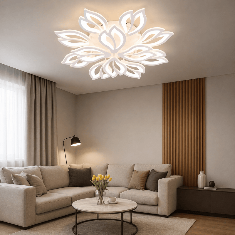 Lustră LED cu Telecomandă Wilona 240W, Ø76 cm, Lumină Caldă/Neutră/Rece, Dimabilă, Alb