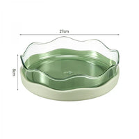 Organizator Rotativ 360° pentru Bucatarie si Baie 27cm Alb cu Compartimente
