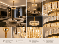 Candelabru Cristal Bernarda, 104W - AdeHouse — Finisaje și Iluminat Premium.