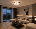 Lustră LED cu Telecomandă Domitilla, 164W, Ø67 cm, Lumină Caldă/Neutră/Rece, Negru/Alb - AdeHouse — Finisaje și Iluminat Premium.