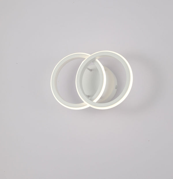 Aplică LED Brunella 7138W, 17×25 cm, Lumină Caldă/Neutră/Rece, Alb