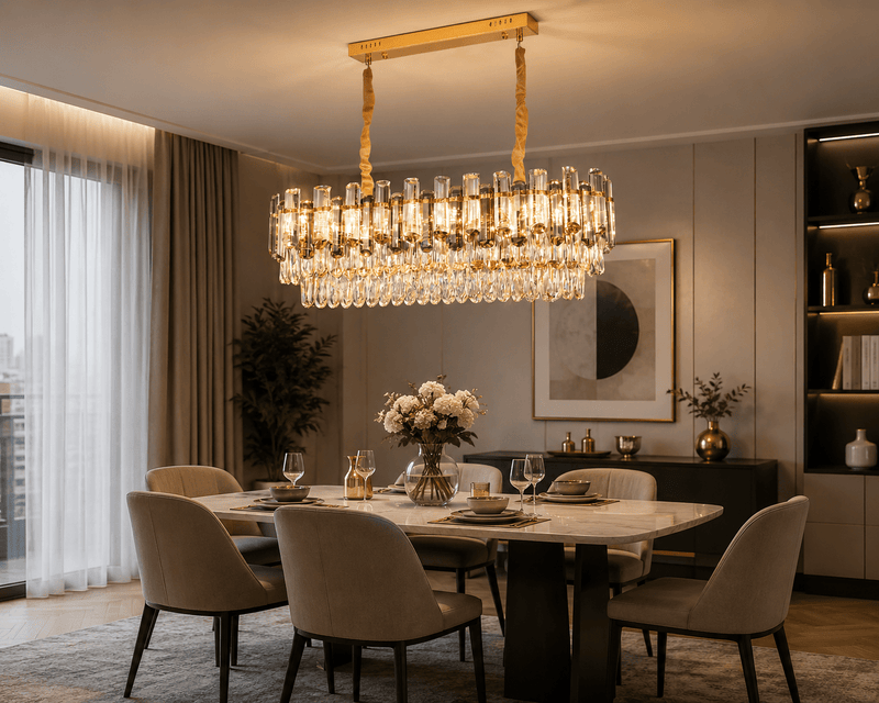 Candelabru Cristal Odalys 60W, Ø80 cm
