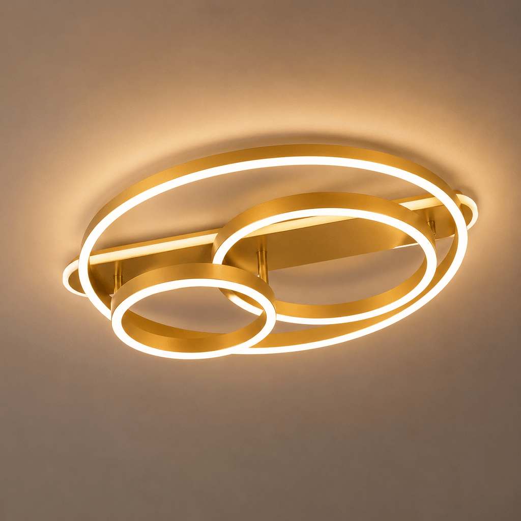 Lustră LED cu Telecomandă Elvira, 112W, Lumină Caldă/Neutră/Rece - AdeHouse — Finisaje și Iluminat Premium.