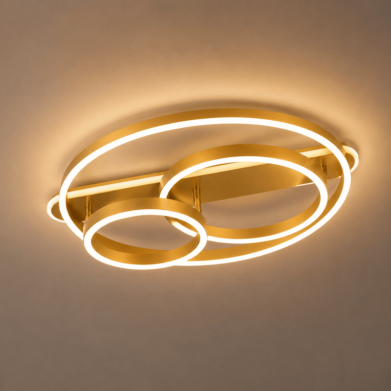 Lustră LED cu Telecomandă Elvira, 20×30 cm, 112W, Lumină Caldă/Neutră/Rece