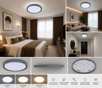 PLAFONIERA LED ROTUNDA, Ø460 MM, 96W, 3000K+6500K